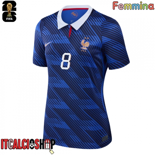 Francia Aurelien Tchouameni #8 Prima Maglia Femmina Mondiali 2026 Manica Corta